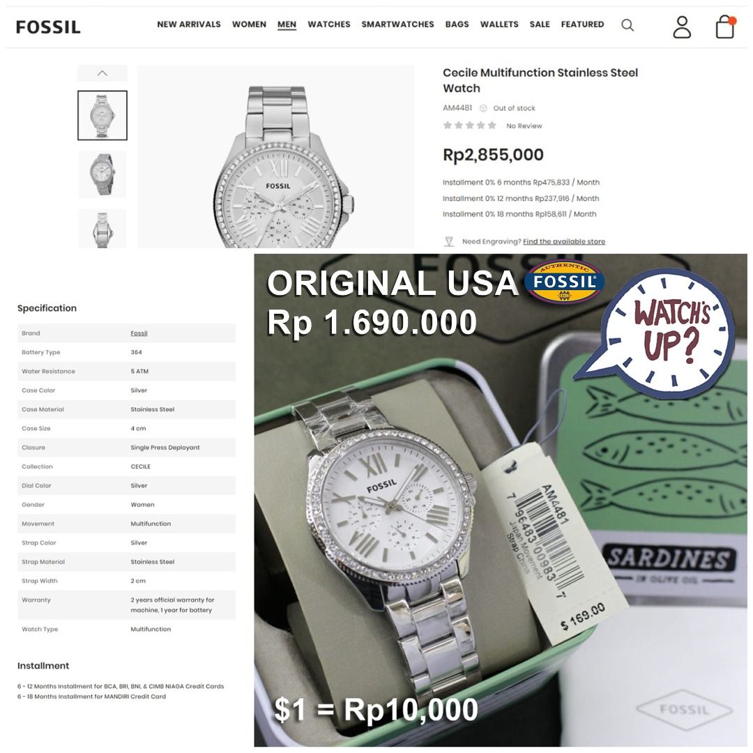 Fossil am4481 shop