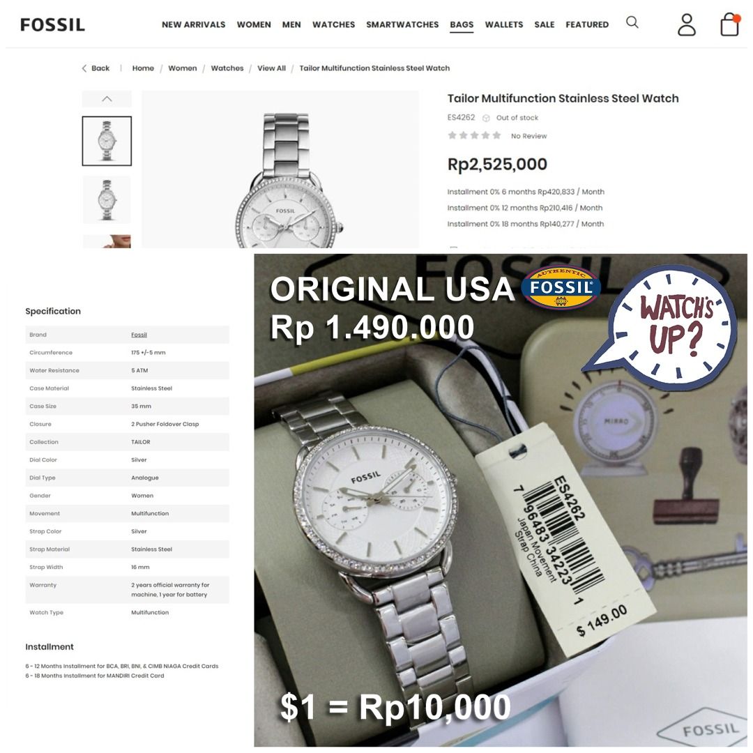 Fossil es4262 new arrivals