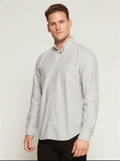 Gap Sharkfin Poplin shirt standard fit - long sleeves- extra large XL polo