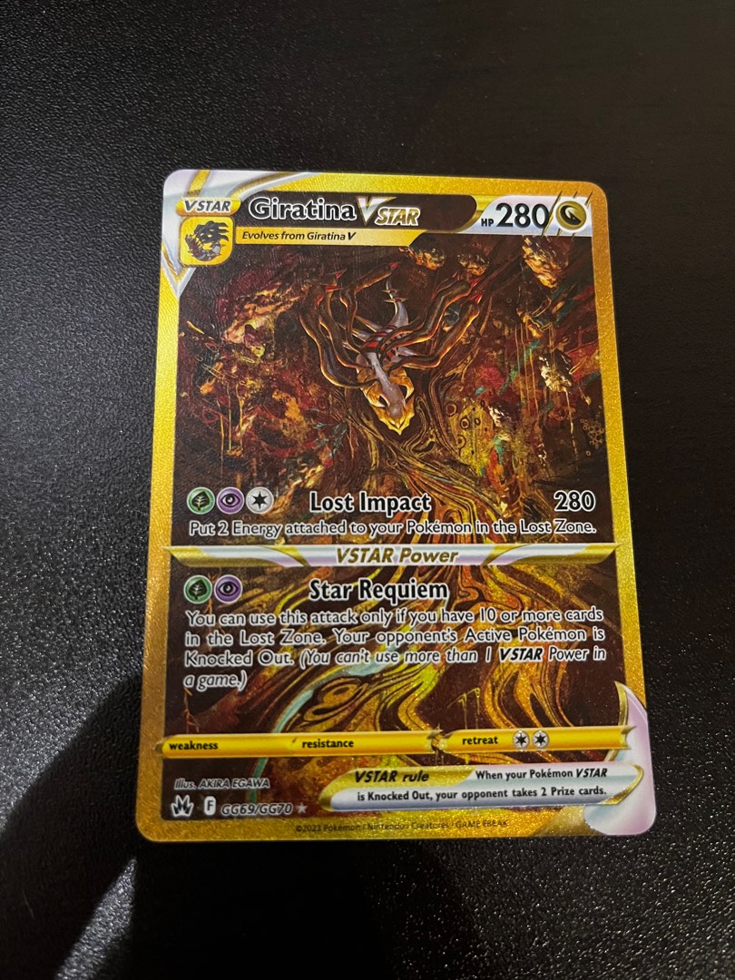 V-ASTRO GG69 Cartão Supremo Zenith Giratina Pokémon em segunda mão