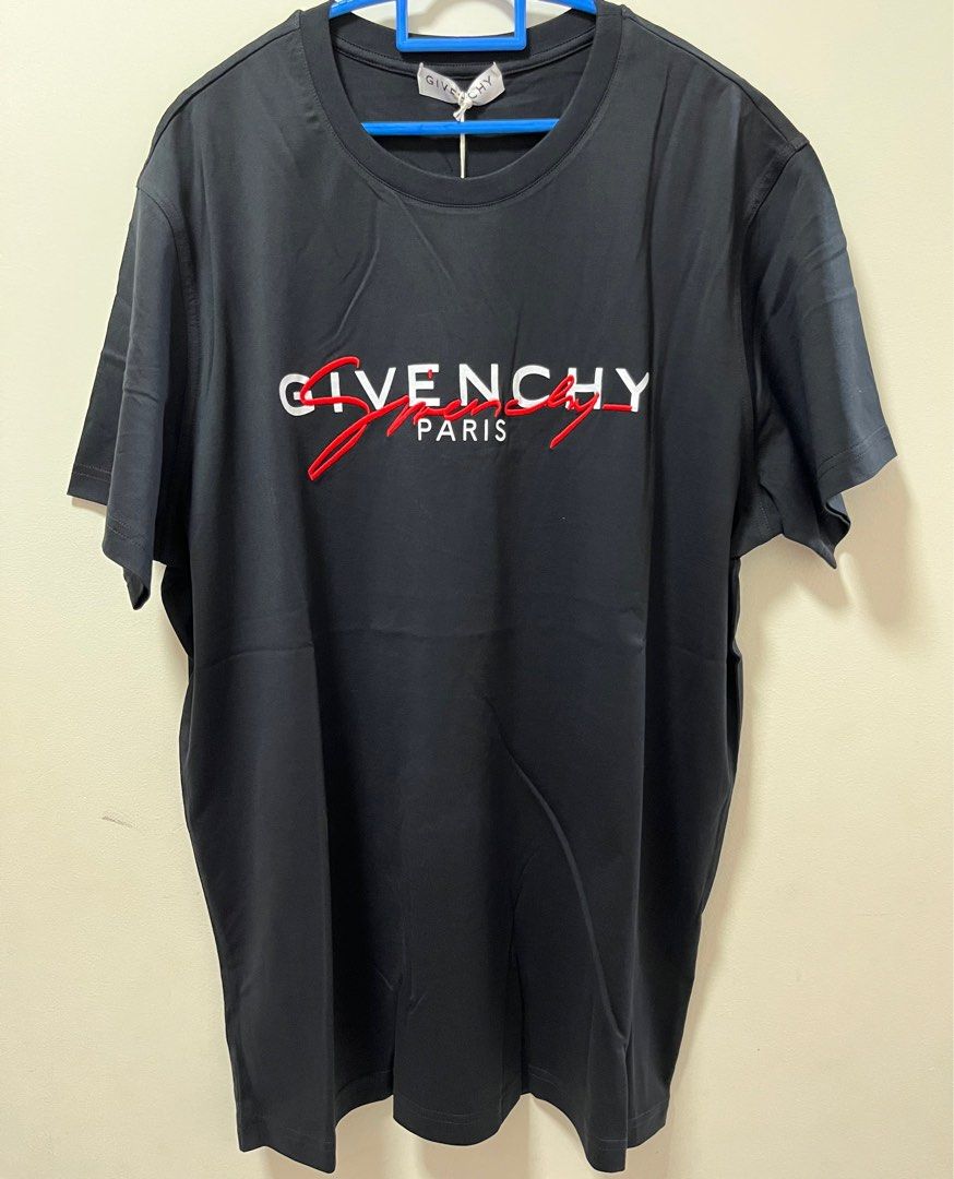 Givenchy red signature tshirts