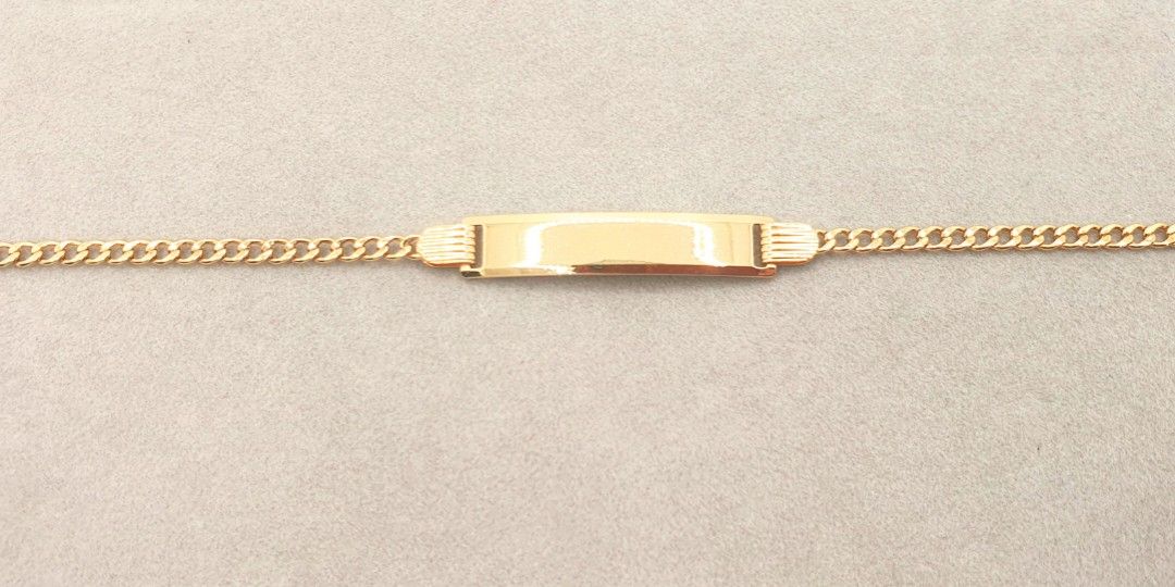 Gold id hotsell bracelet