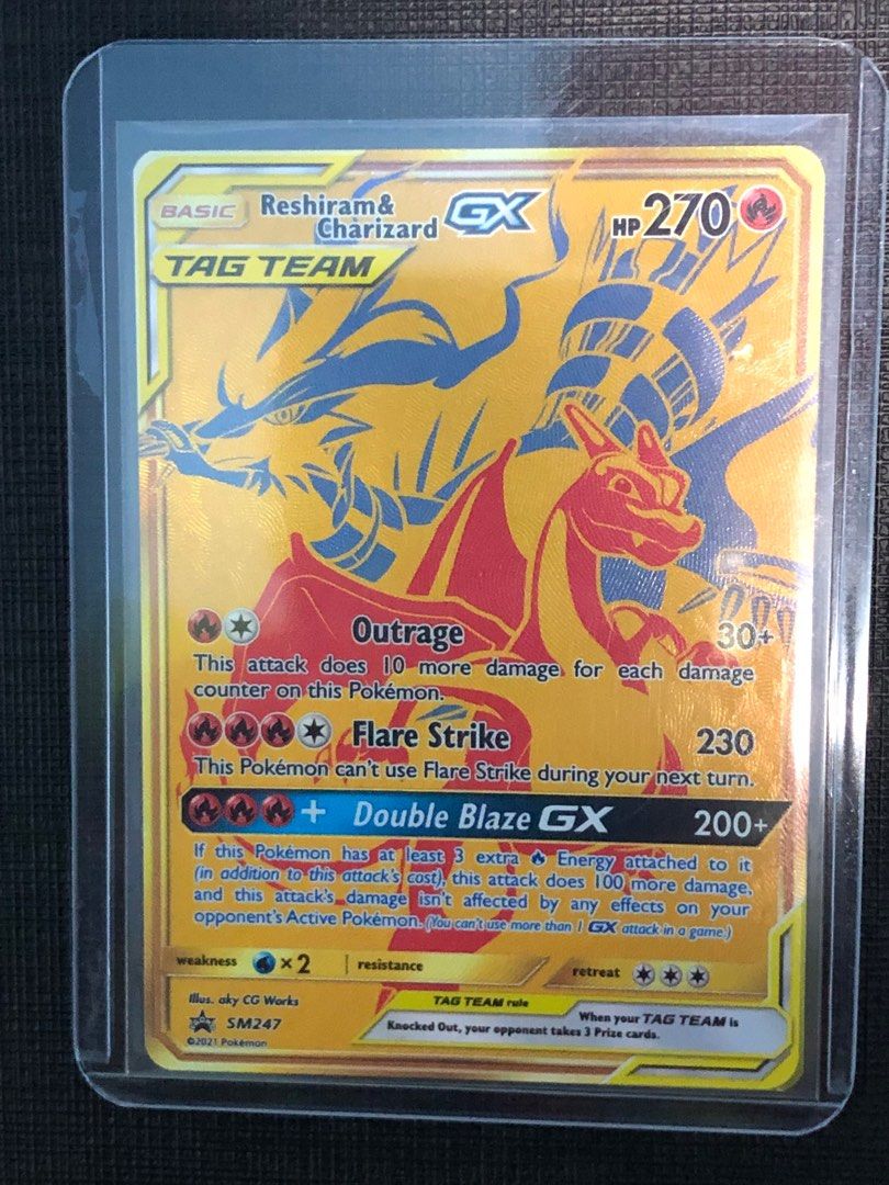 gold reshiram & charizard gx tag team promo, Hobbies & Toys, Toys & Games on Carousell gold reshiram & charizard gx tag team promo, Hobbies & Toys, Toys & Games on Carousell