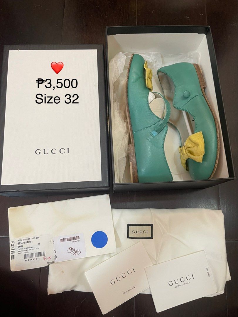 Gucci kids online shoes size