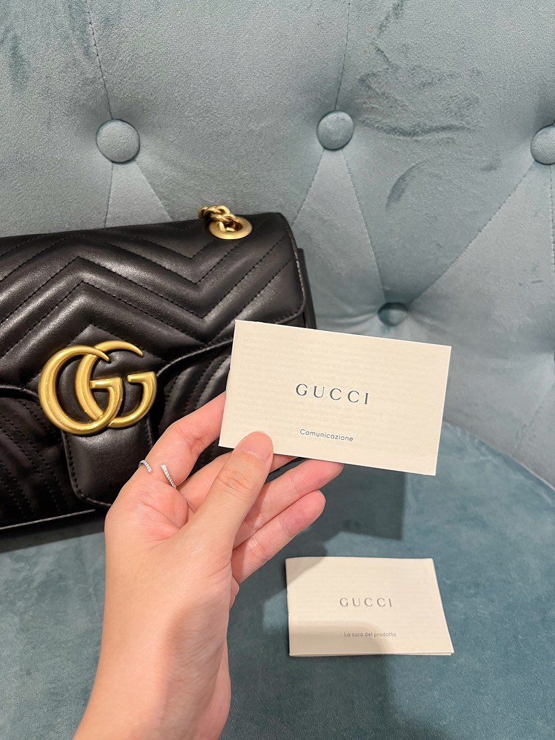 Gucci MARMONT SMALL MATELASS SHOULDER BAG Luxury Bags Wallets
