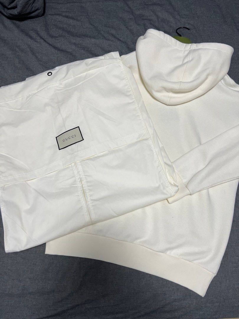 White gucci hoodie mens best sale