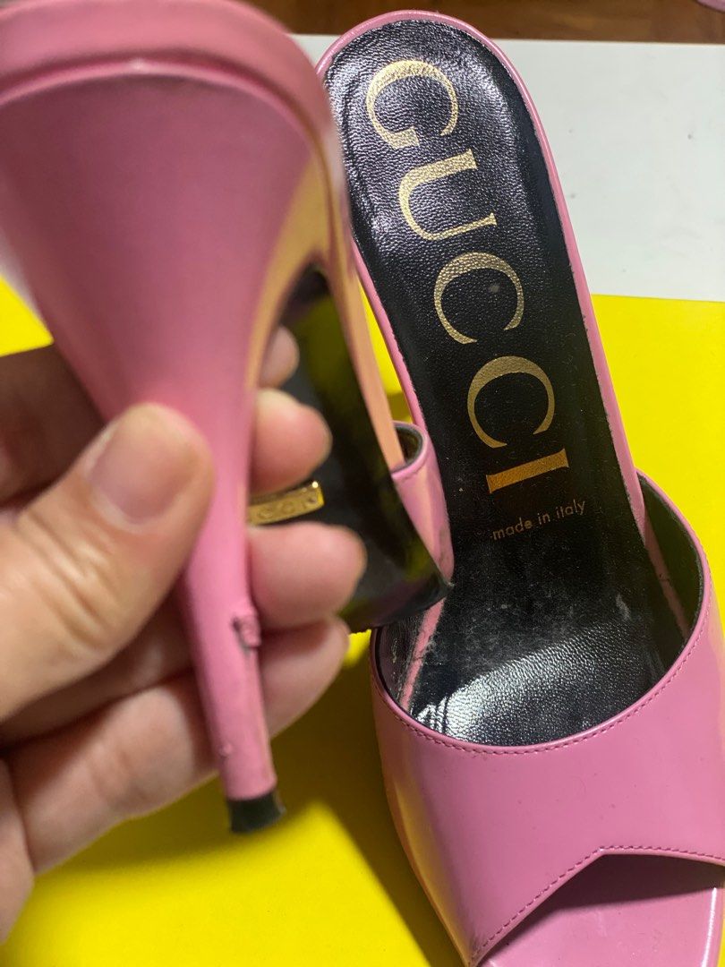 Gucci open back stilleto, Luxury, Sneakers & Footwear on Carousell