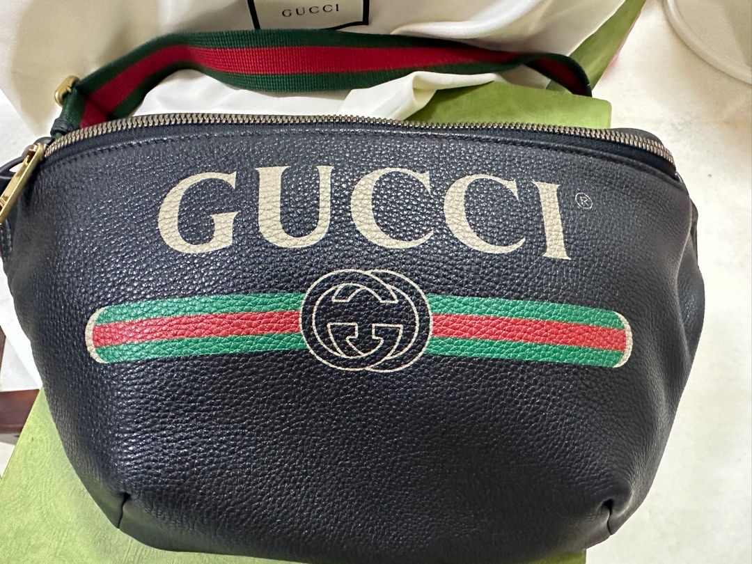 Gucci print discount belt bag size