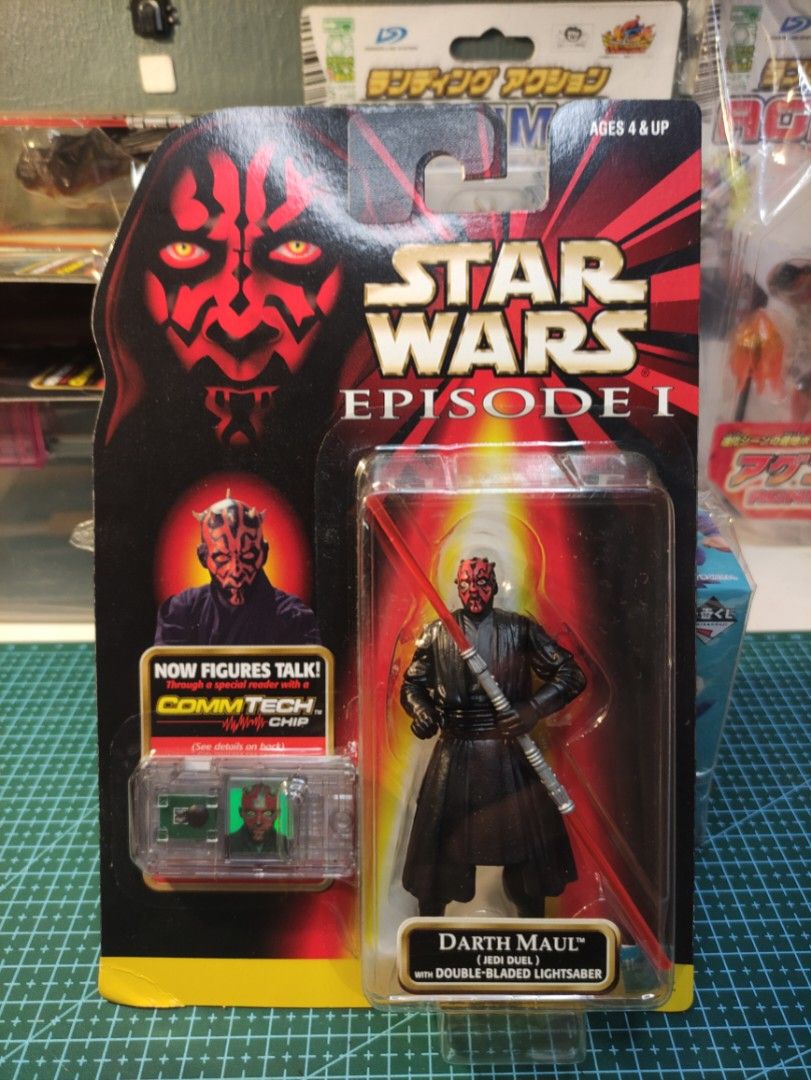 Hasbro Star Wars Episode 1 Darth Maul (Jedi Duel) with Double -Bladed  lightsaber 3.75 inch