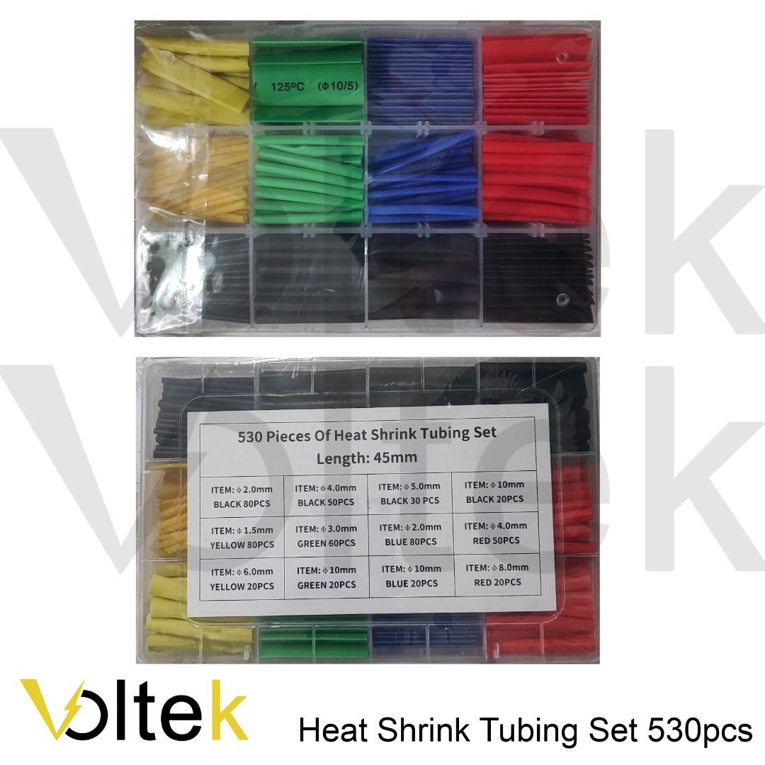 Heat Shrink Tubing Heat Shrinkable Sleeve Insulation For Wire Sold In Set And Various Sizes 