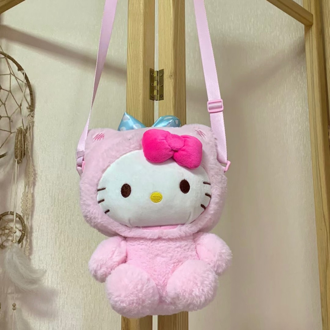 Hello Kitty plush bag Women s Fashion Bags Wallets Cross body