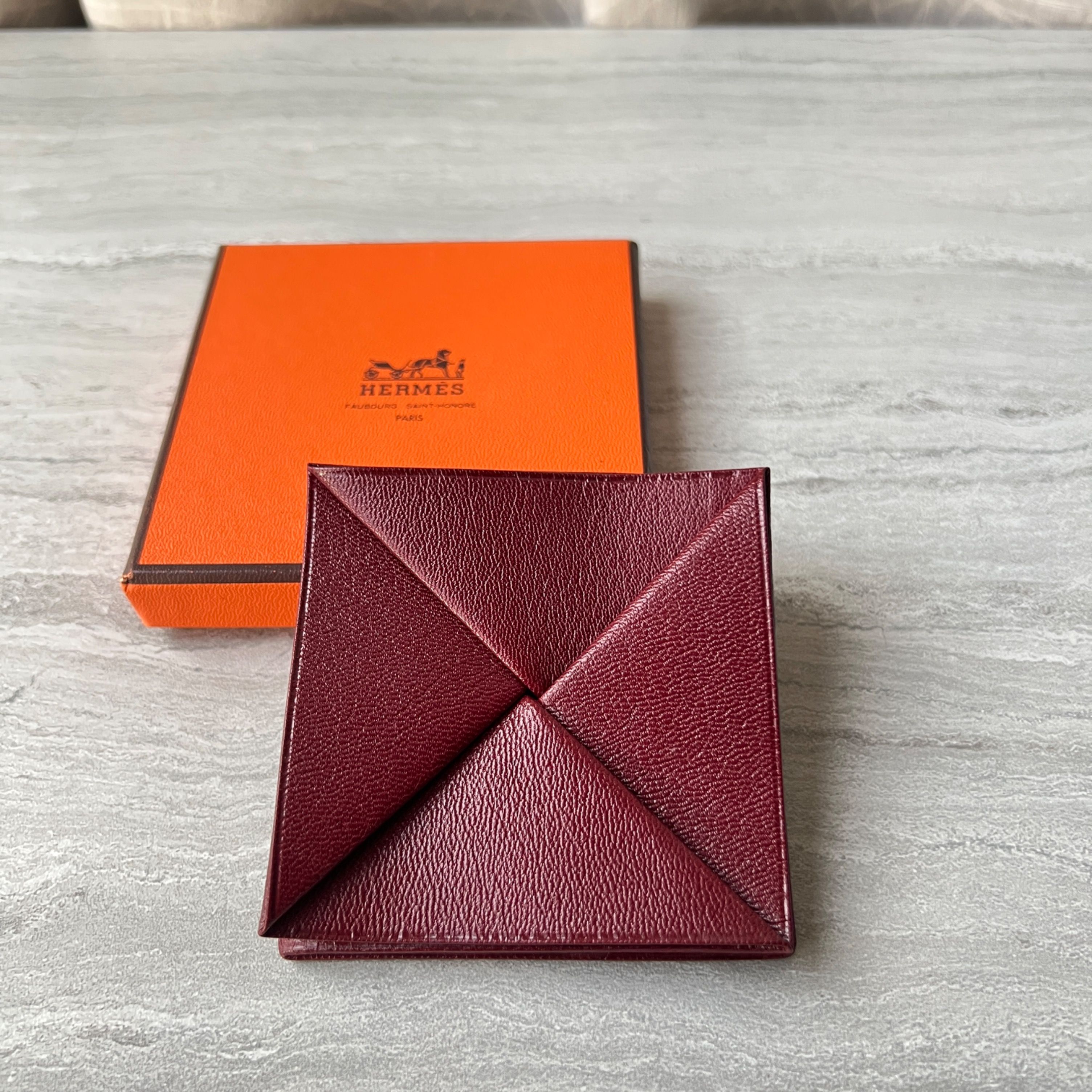 Hermes Zulu Coin Purse Chevre Rouge Luxury Bags Wallets on Carousell