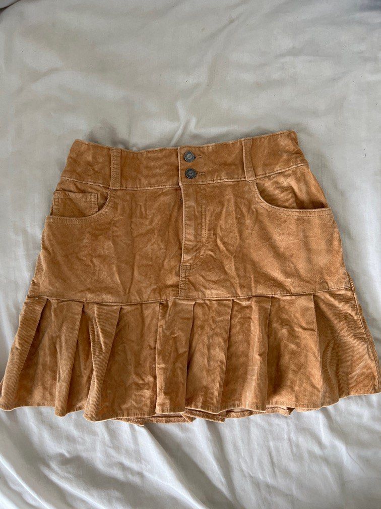 Hollister corduroy top mini skirt