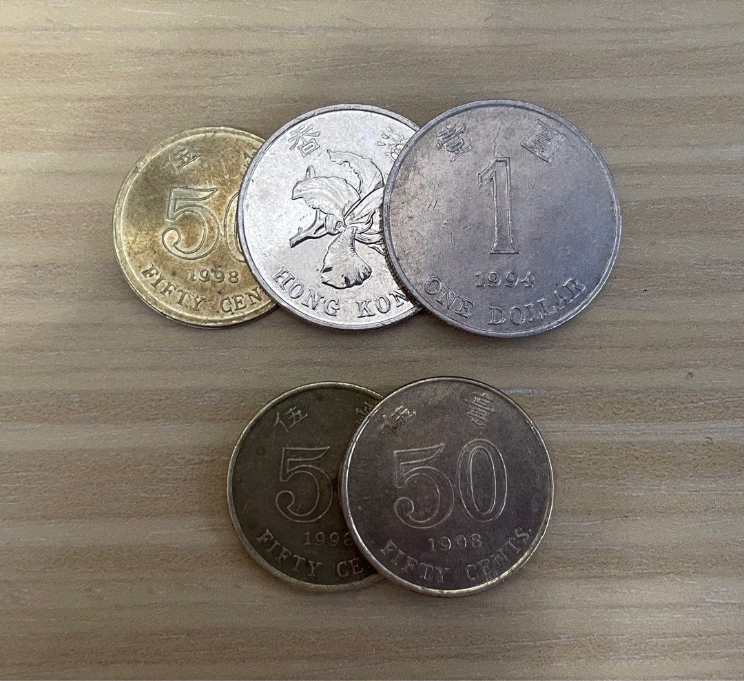 Hopping Half 跳躍的半美金港幣版本港幣一元及五毫子超經典硬幣魔術市面上非常罕有隨時隨地能夠表演硬幣魔術道具Magic Trick  (Coin Trick),