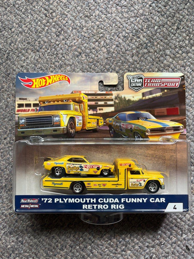 72 plymouth cuda funny car retro rig 2025
