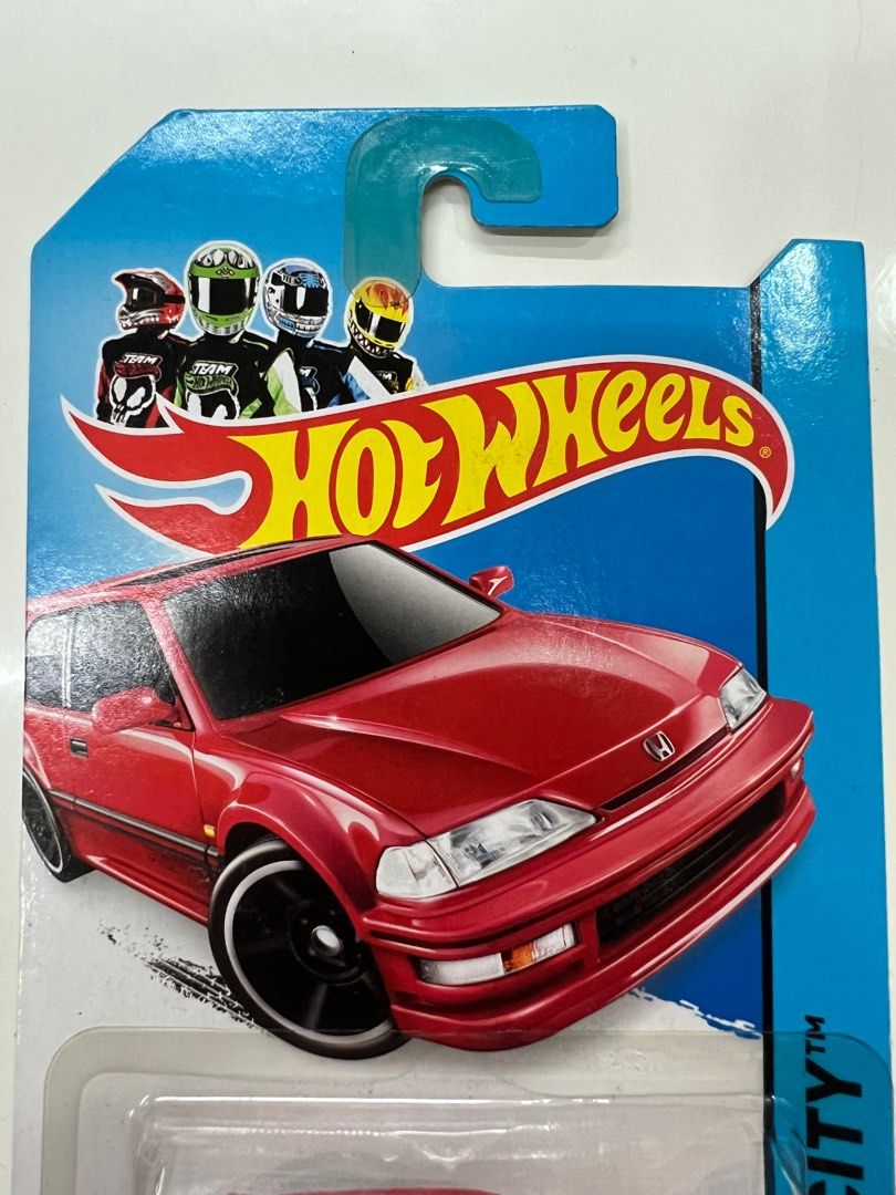 Hotwheels City 1990 Honda Civic EF Red Hobbies Toys Toys