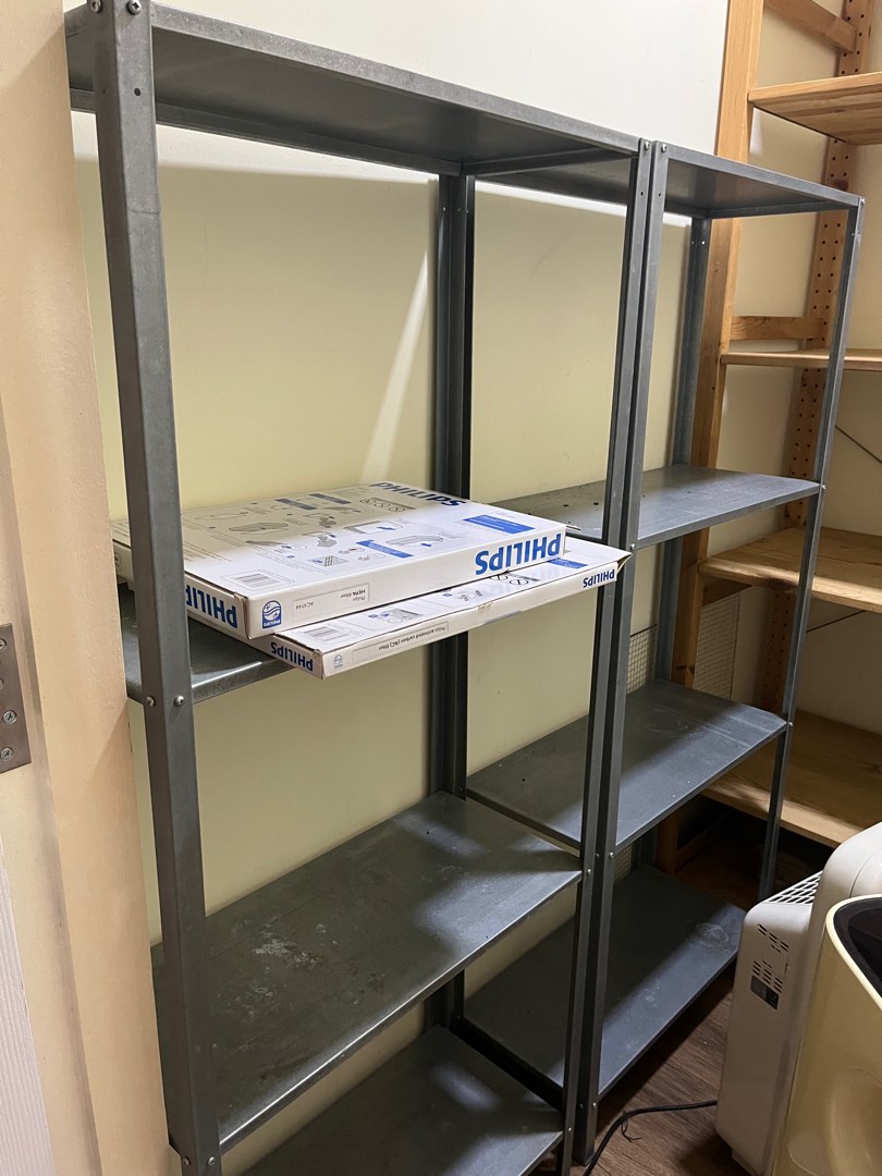 Ikea metal shelves, Furniture & Home Living, Furniture, Shelves, & Racks on Carousell