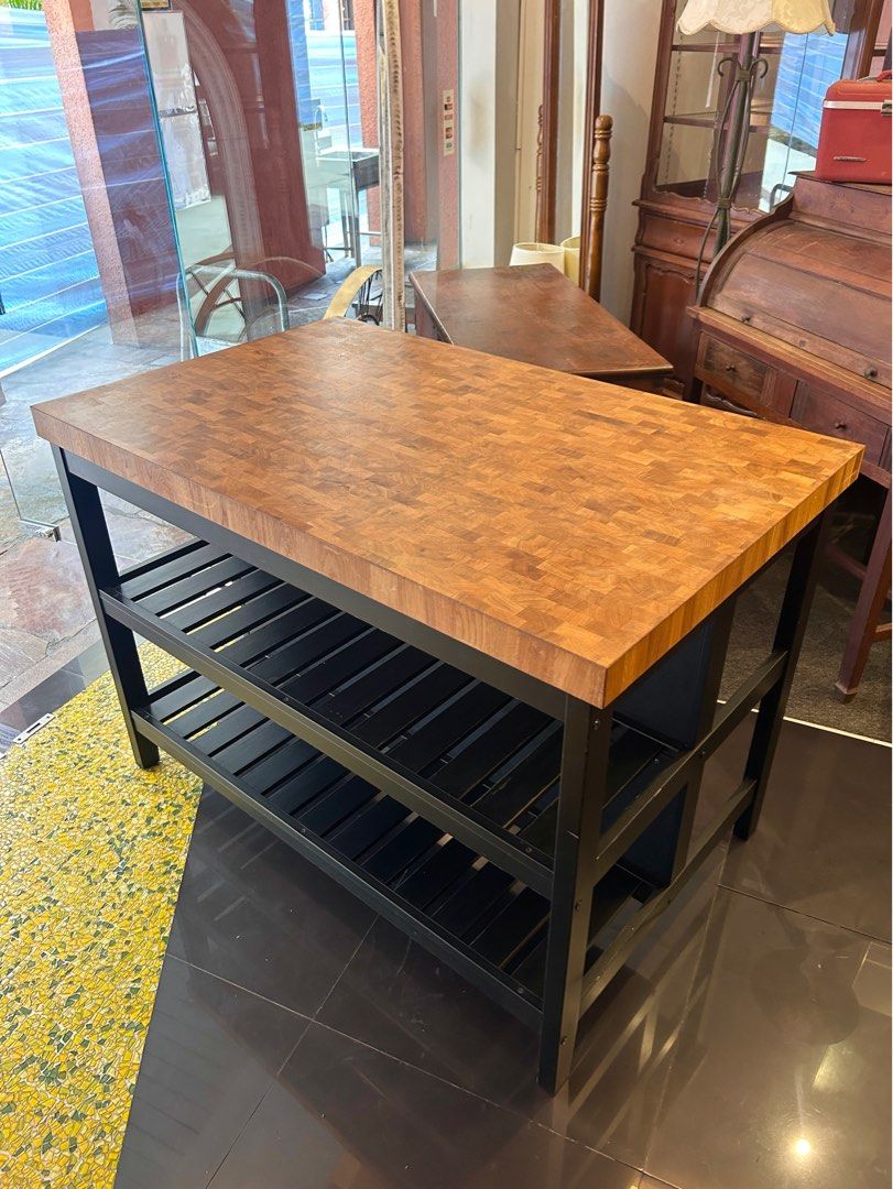 Ikea VADHOLMA kitchen island, Furniture & Home Living, Furniture