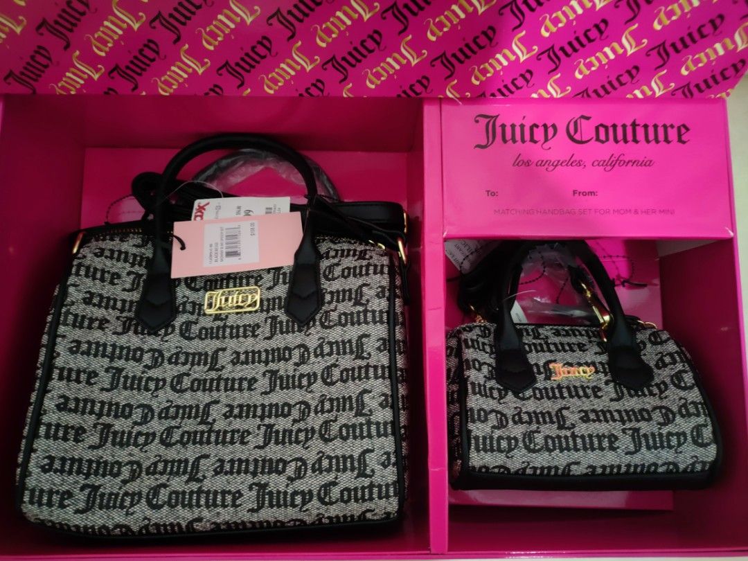 Juicy Couture Mommy & Me Set: Juicy Couture Speedy Satchel Size Comparison  