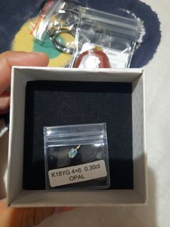 K18 japan opal pendant/charm