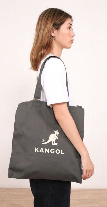 Kangol Eco Friendly Bag Plus in Grey Charcoal Women s Fashion