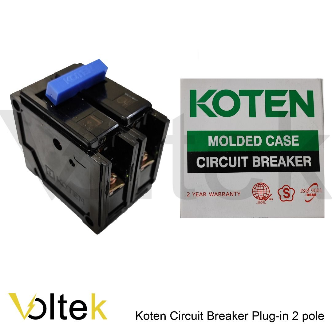 koten hphh circuit breaker plug in 2 pole KCB and Safety Breaker KSB