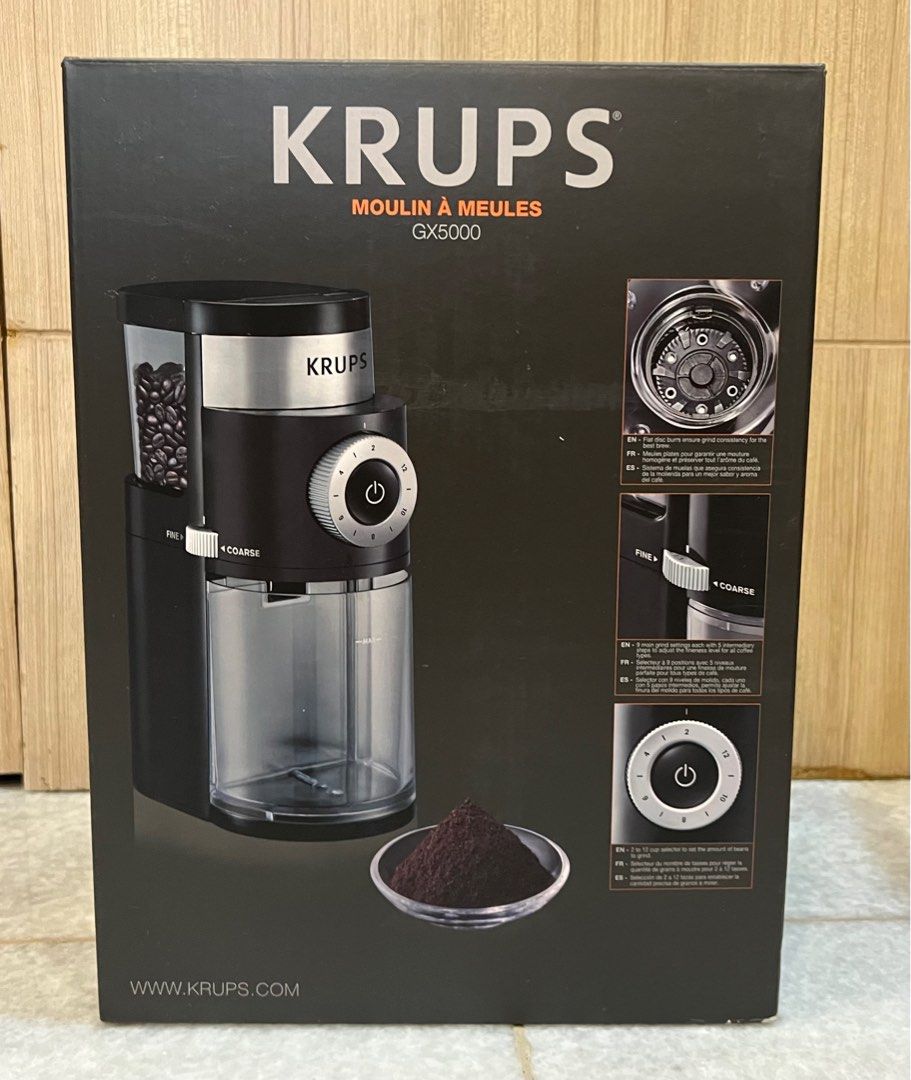 KRUPS Electric Coffee Burr Grinder GX5000 on Carousell