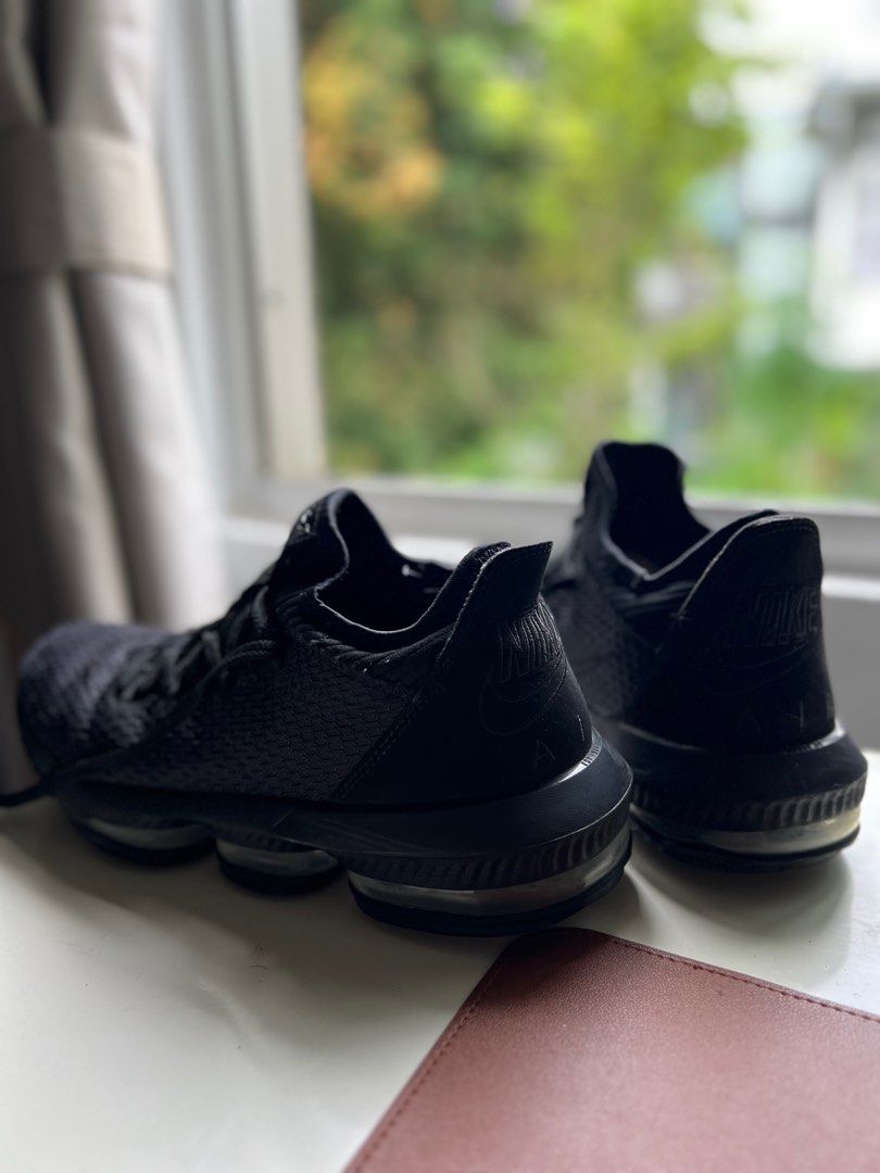 Lebron 16 Triple Black Men s Fashion Footwear Sneakers on Carousell