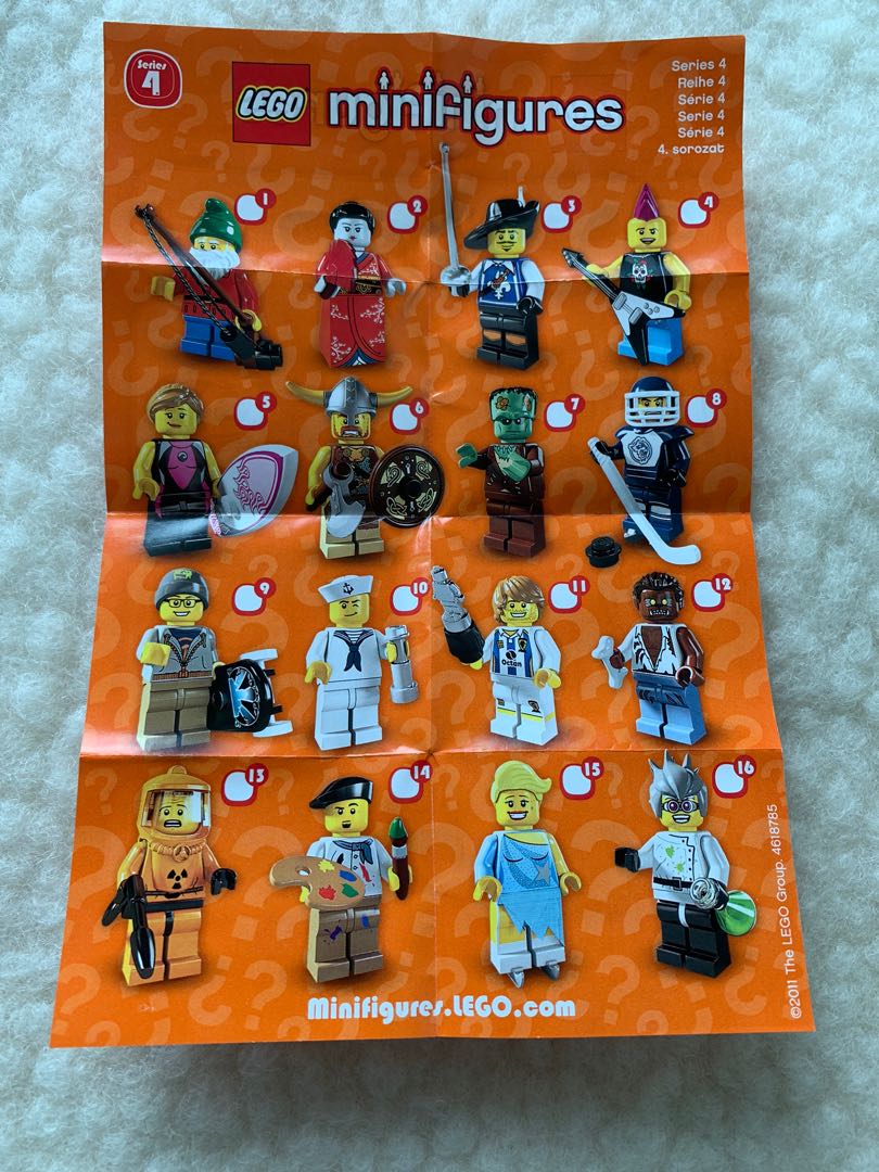 Lego 8804 Minifigures Series 4 (1 set), 興趣及遊戲, 玩具 & 遊戲類 Carousell