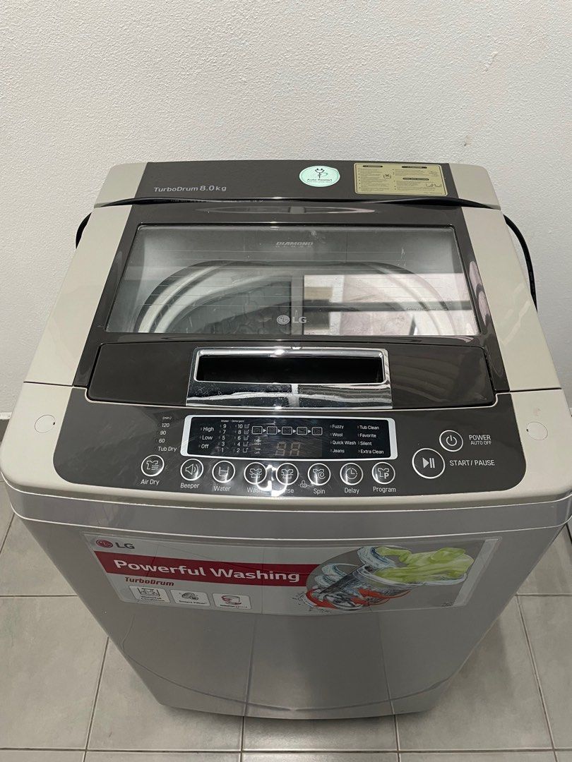 LG turbodrum 8kg washing Machine, TV & Home Appliances, Washing