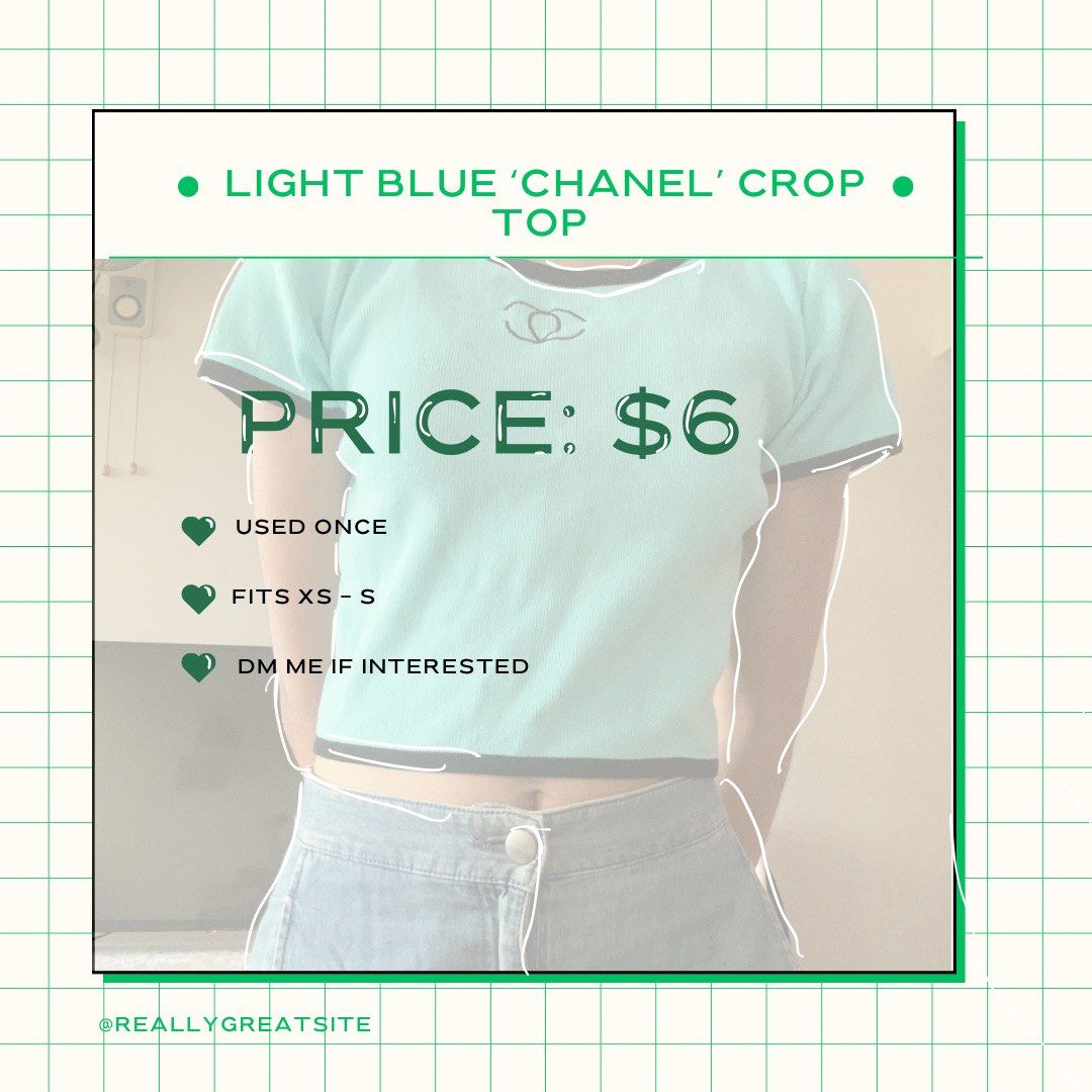 CHANEL 2020 Runway Blue Bow Crop Top 36  US 2 fashion clothing shoes  accessories women womensclothing ebay link  Fashion Bow crop tops  Clothes for women