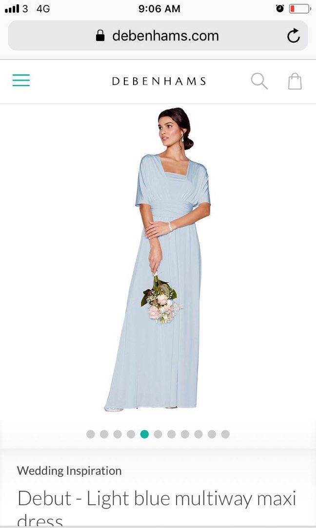 Light blue multiway maxi dress