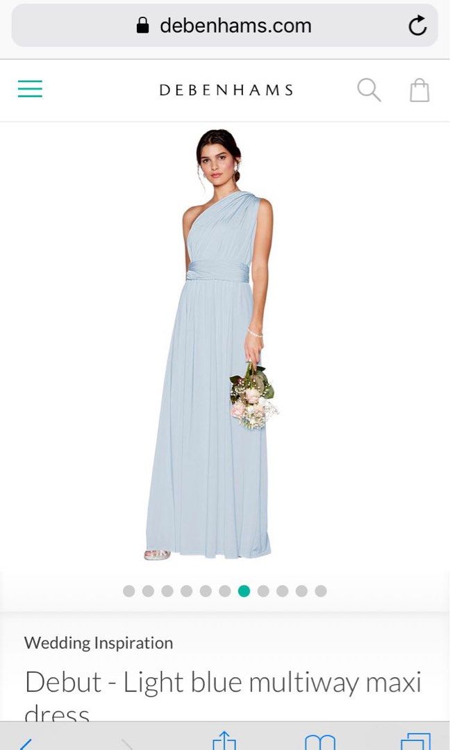Debenhams light blue sales dress