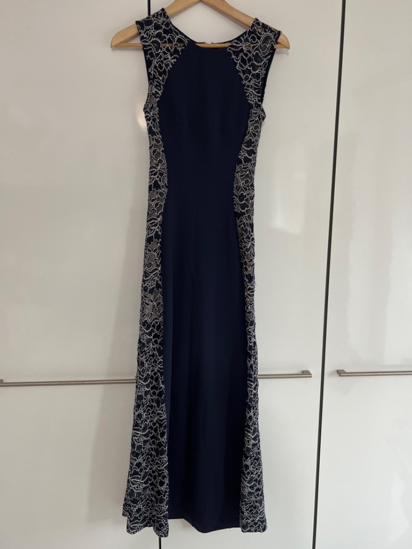 Lipsy navy cheap lace dress