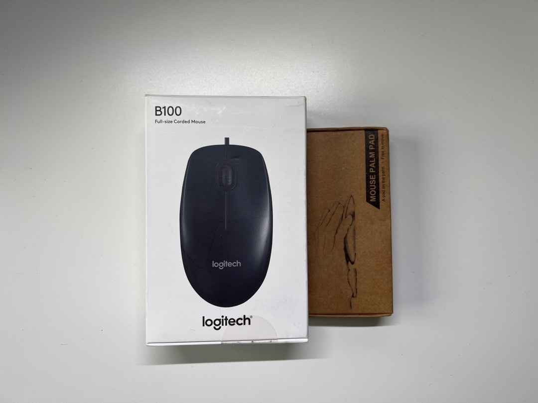 Logitech B80 Logitech B100 with free wrist rest, Computers & Tech, Parts ...