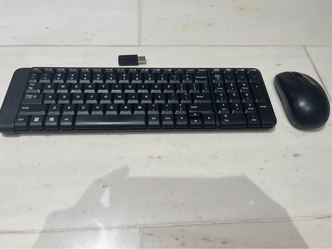 Logitech Wireless Keyboard & Mouse (K220), Computers & Tech, Parts
