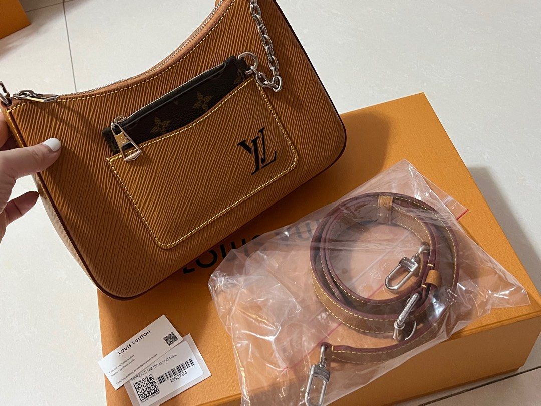 Louis Vuitton Gold Honey Epi Marelle Bag