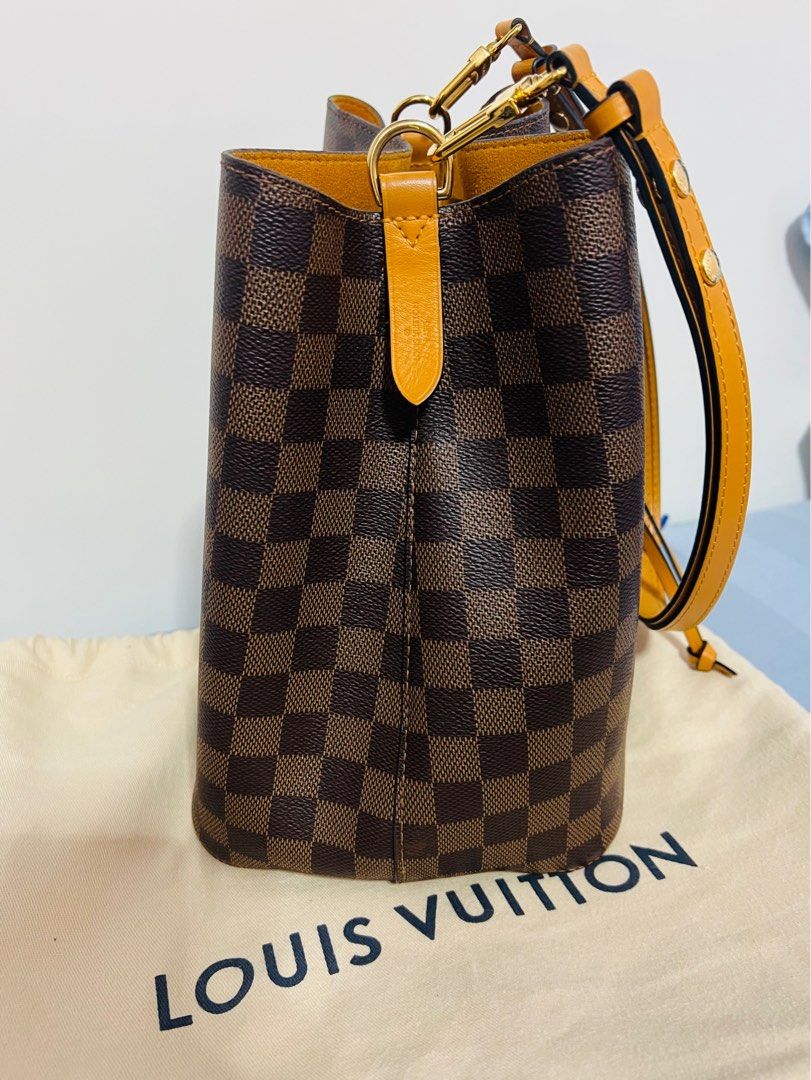 Louis Vuitton Neonoe MM Damier Azur Shoulder Bag Rose