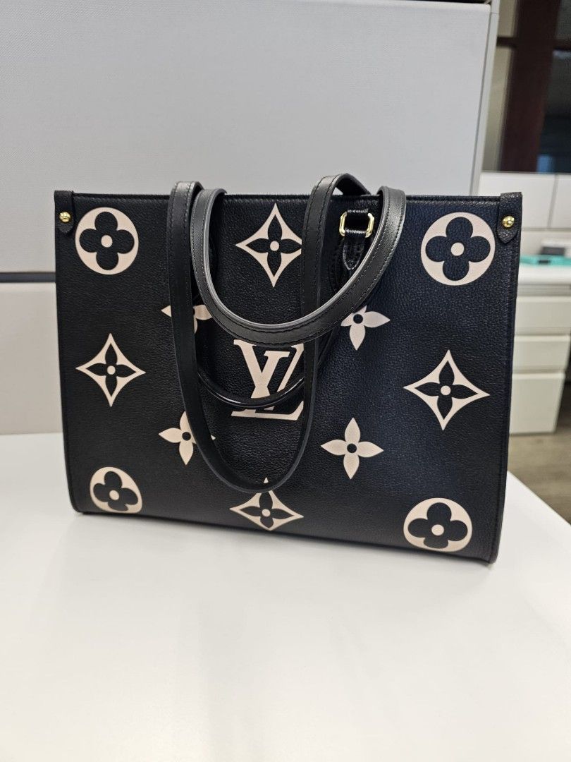 Louis Vuitton Onthego MM Noir Empreinte Leather, Luxury, Bags & Wallets on  Carousell