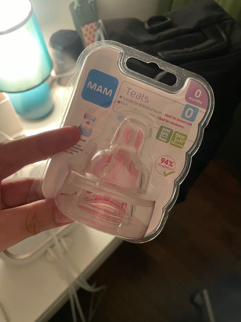 Mam bottle teats size 0 top