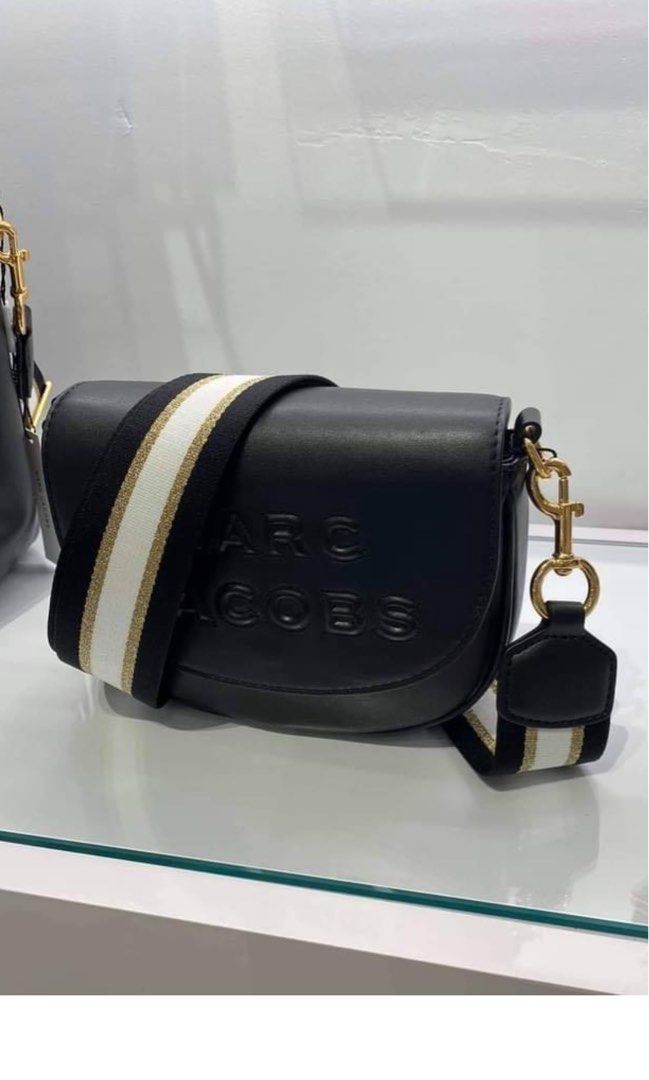 Marc jacobs flash saddle bag . hitam . preloved 1x pakai . masih