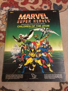 Marvel children of the atom xmen rpg vintage comic game