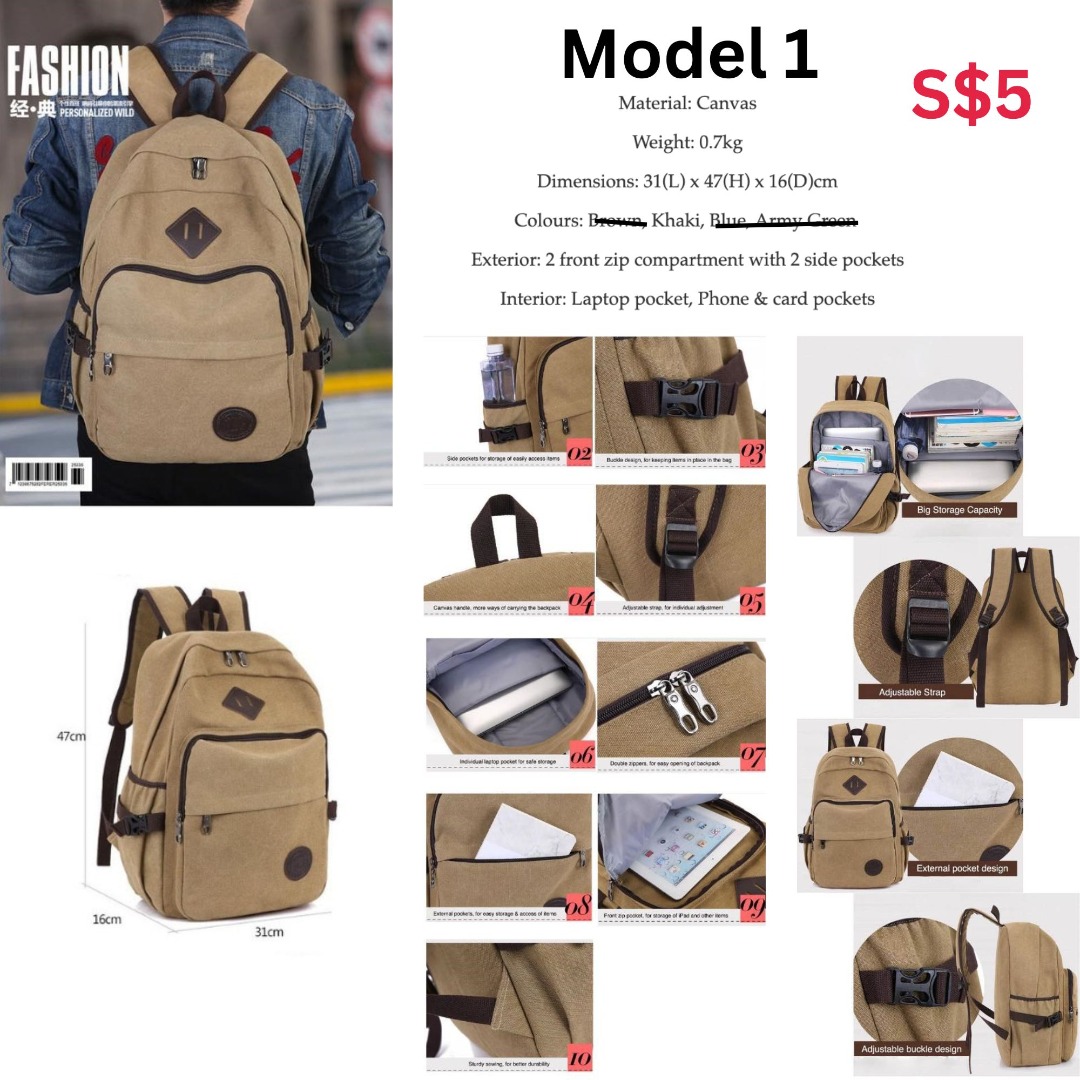 Mens backpack clearance 2025