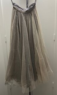 midi mesh skirt