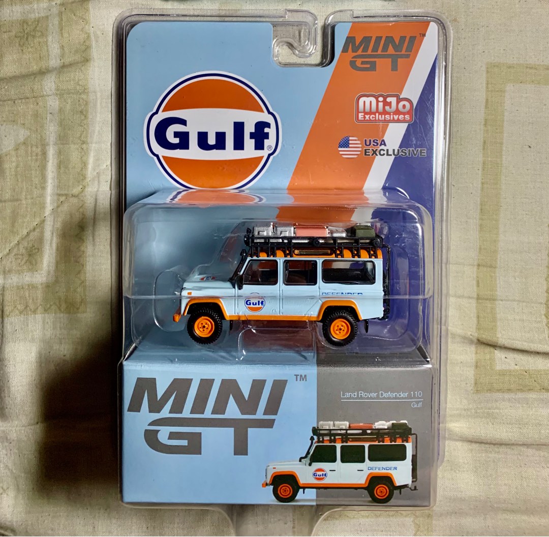 Master 1:64 Land Rover Defender 110 'Gulf' - Modèle Moulé Sous Pression, Bleu