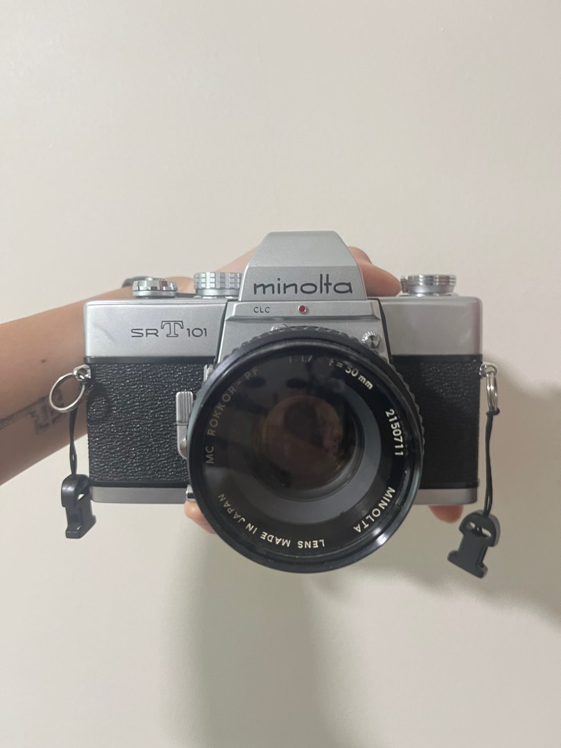 Minolta SRT101 (lightmeter working), Photography, Cameras on Carousell
