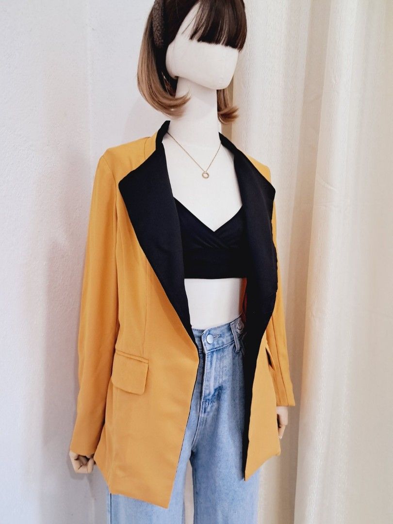 Vintage Deep Mustard Blazer main image 1