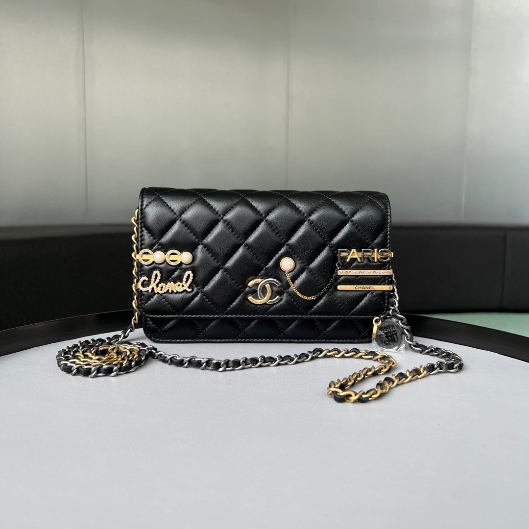 CHANEL 22K WALLET ON CHAIN WOC, Luxury, Bags & Wallets on Carousell