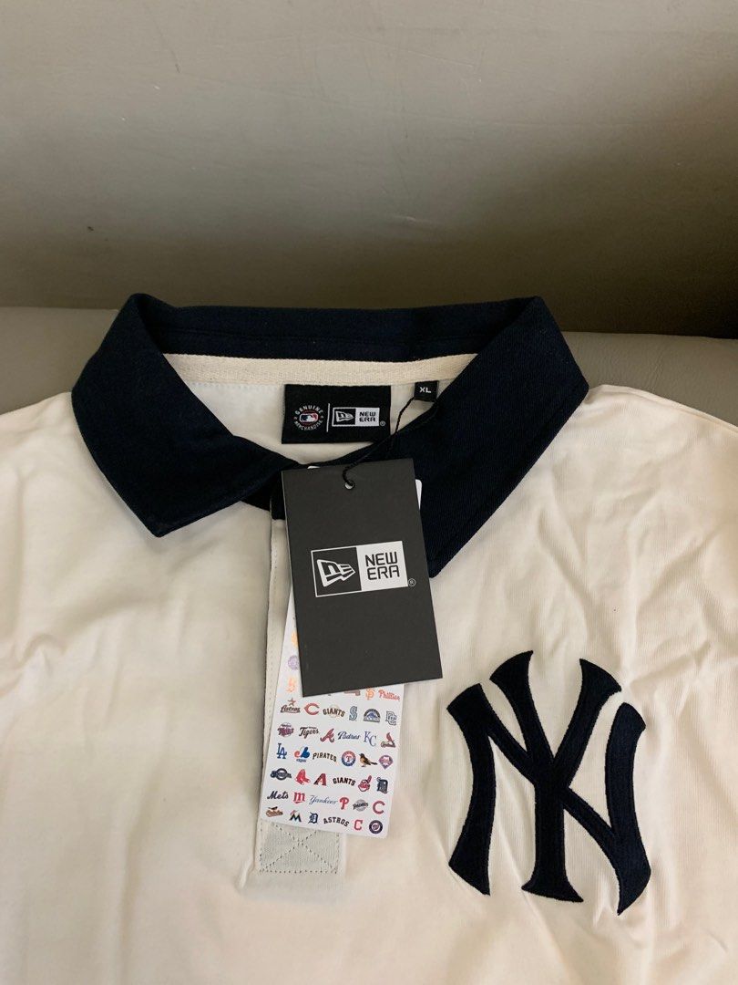 New York Yankees Wordmark Rugby Polo Shirt