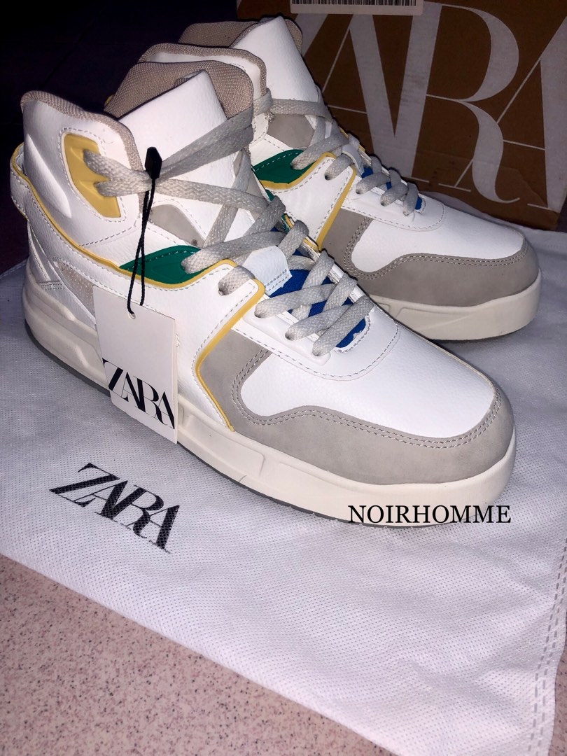 NEW ZARA MAN RETRO HIGH TOP SNEAKERS Men s Fashion Footwear